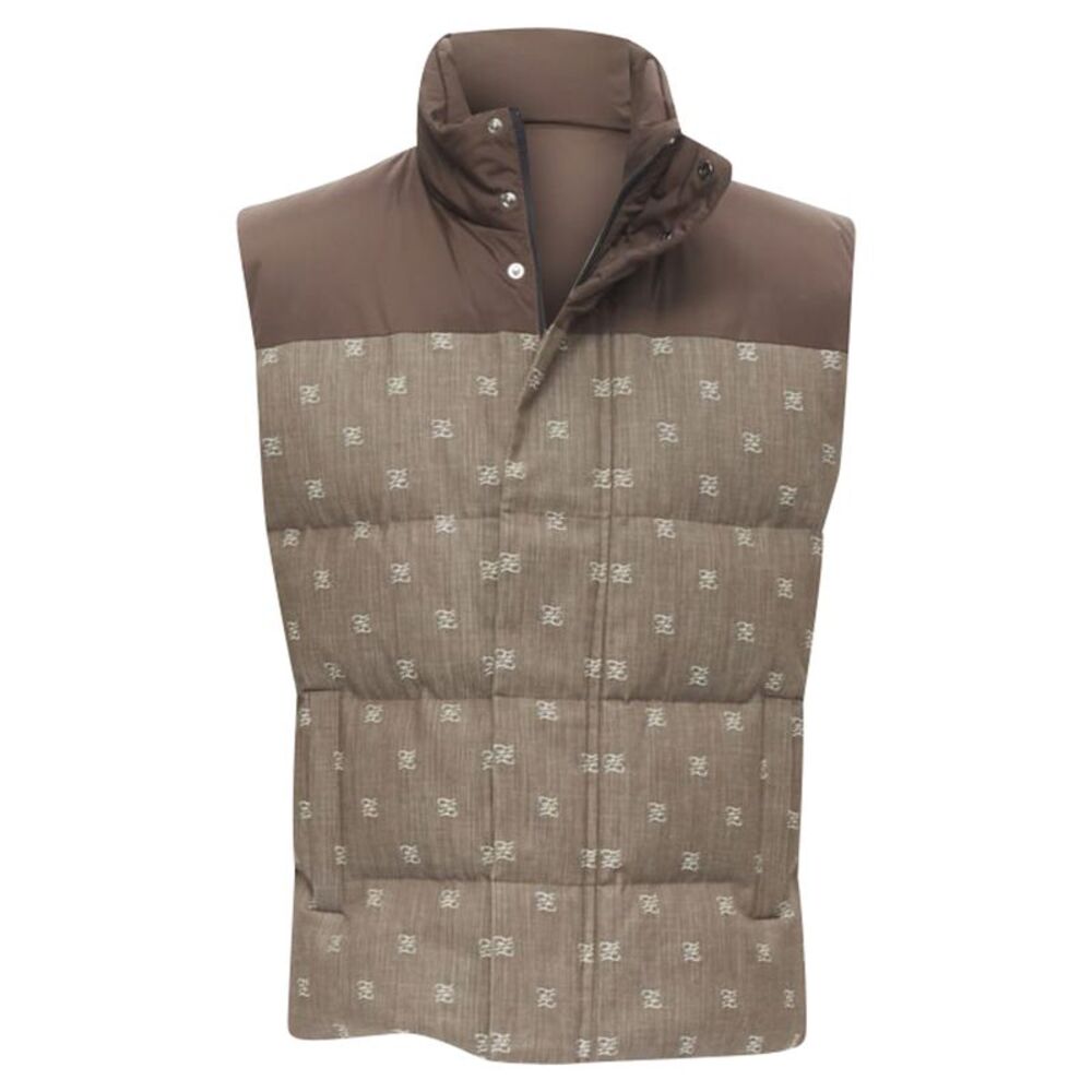 Fendi Monogram Jacquard Puffer Vest